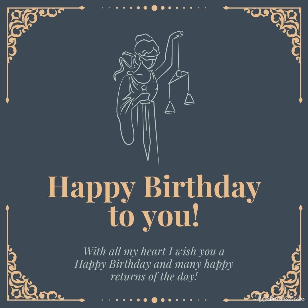 Happy Birthday Ecard To Lawyer