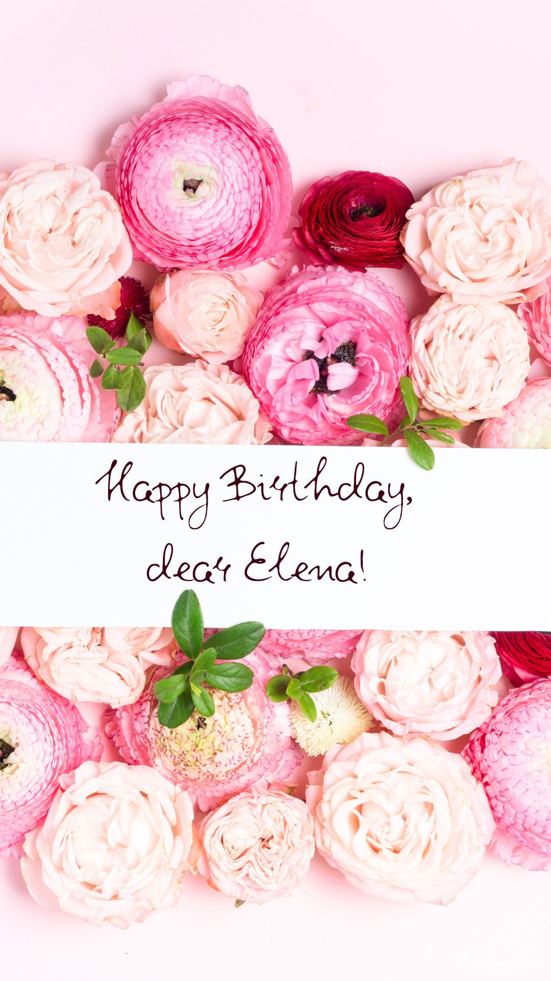 Happy Birthday Elena Card