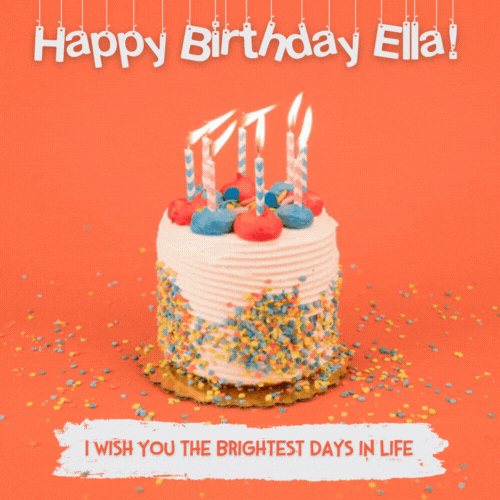 Happy Birthday Ella Gif