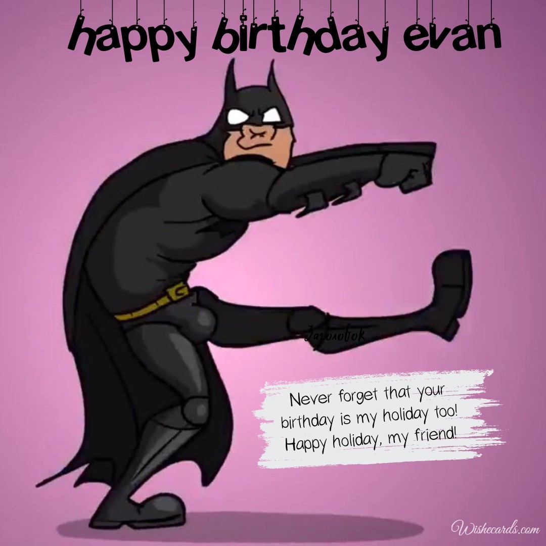 Happy Birthday Evan Image