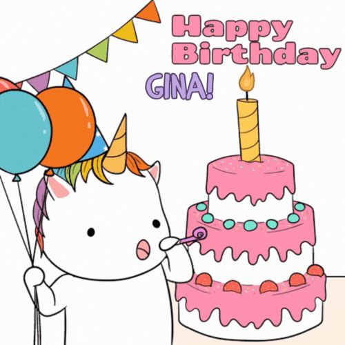 Happy Birthday Gina Gif