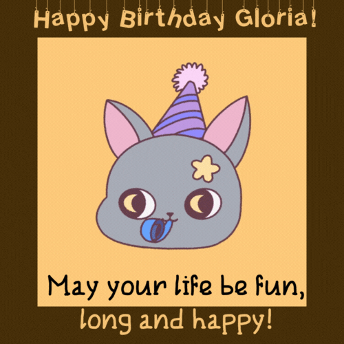 Happy Birthday Gloria Gif
