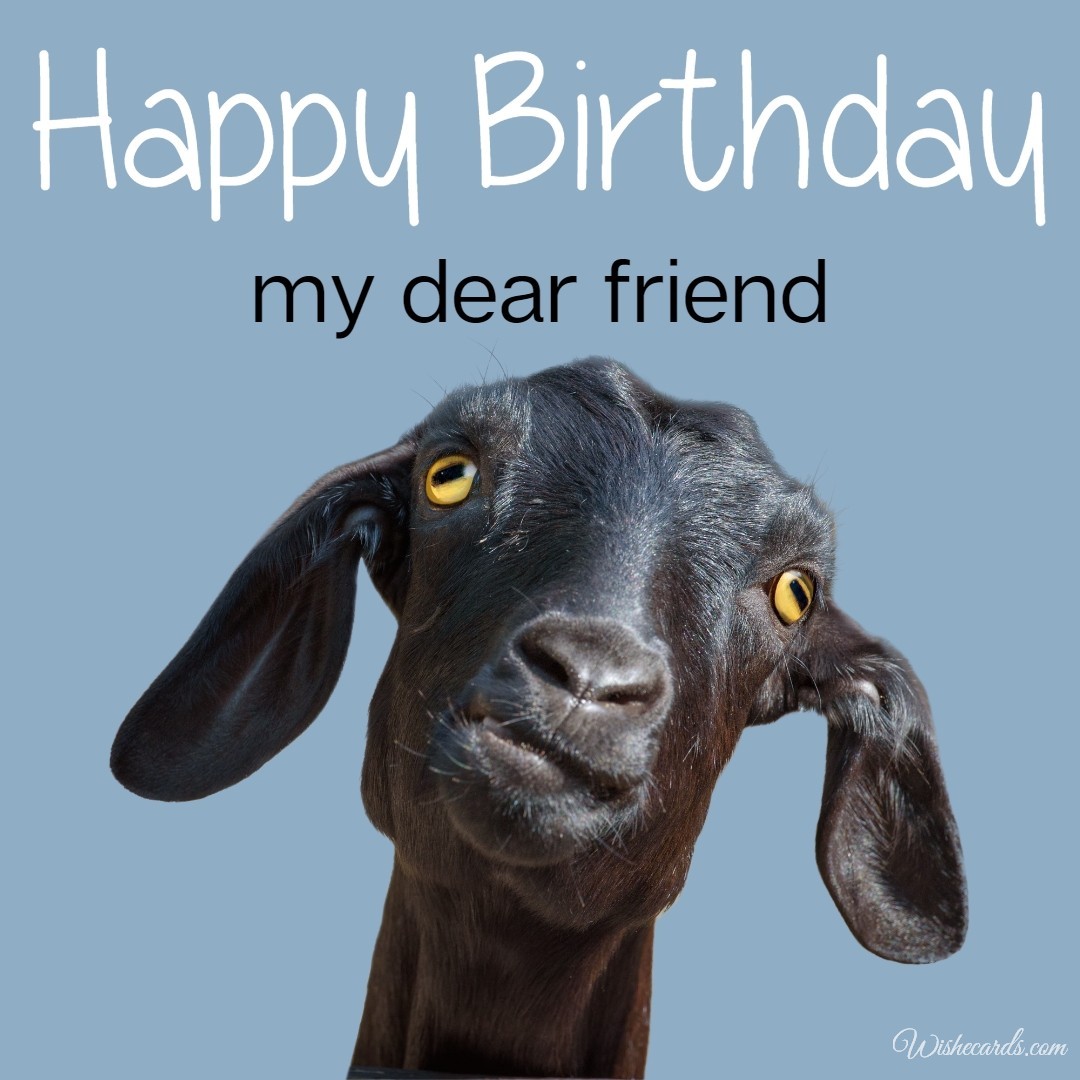 Happy Birthday Goat Image