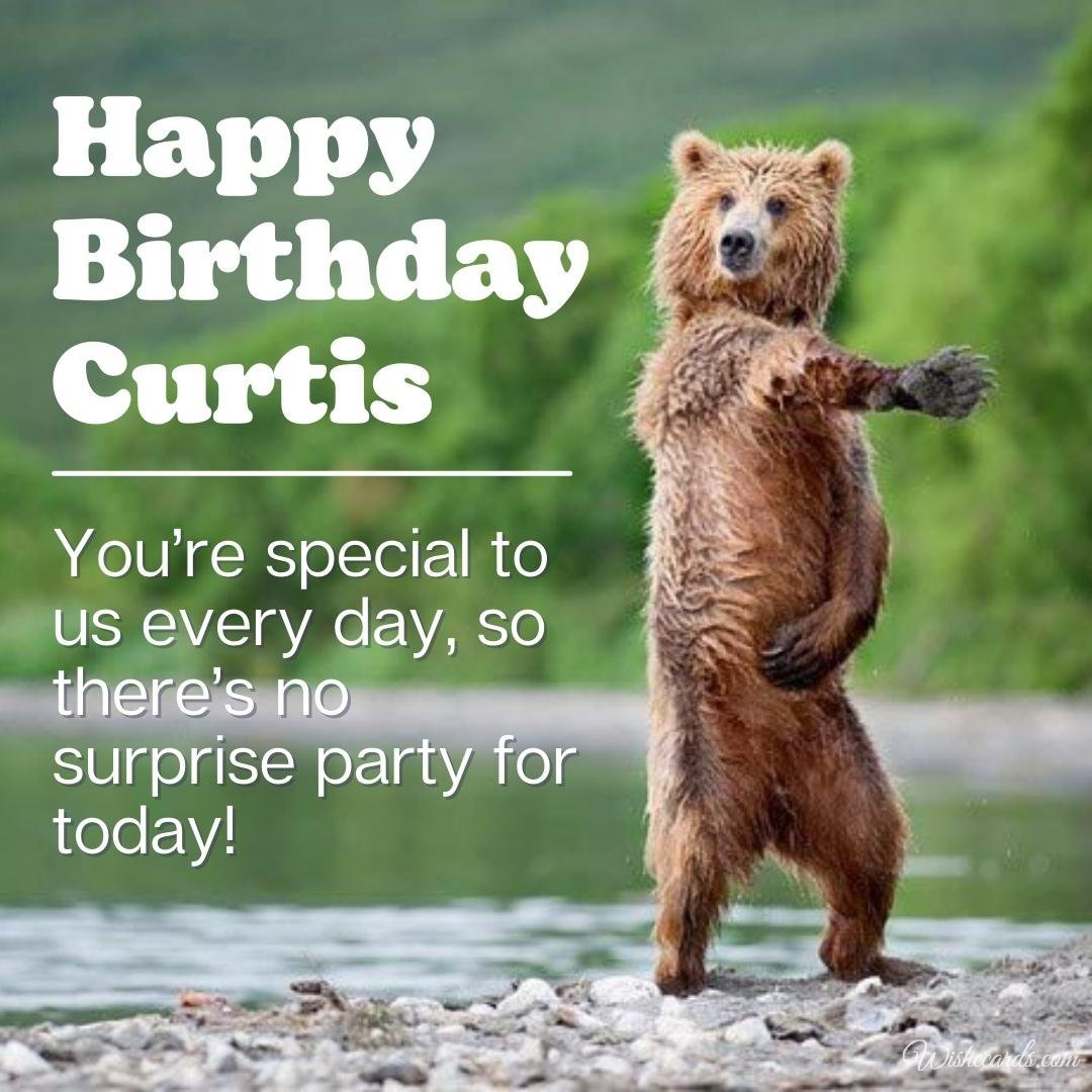Happy Birthday Greeting Ecard for Curtis
