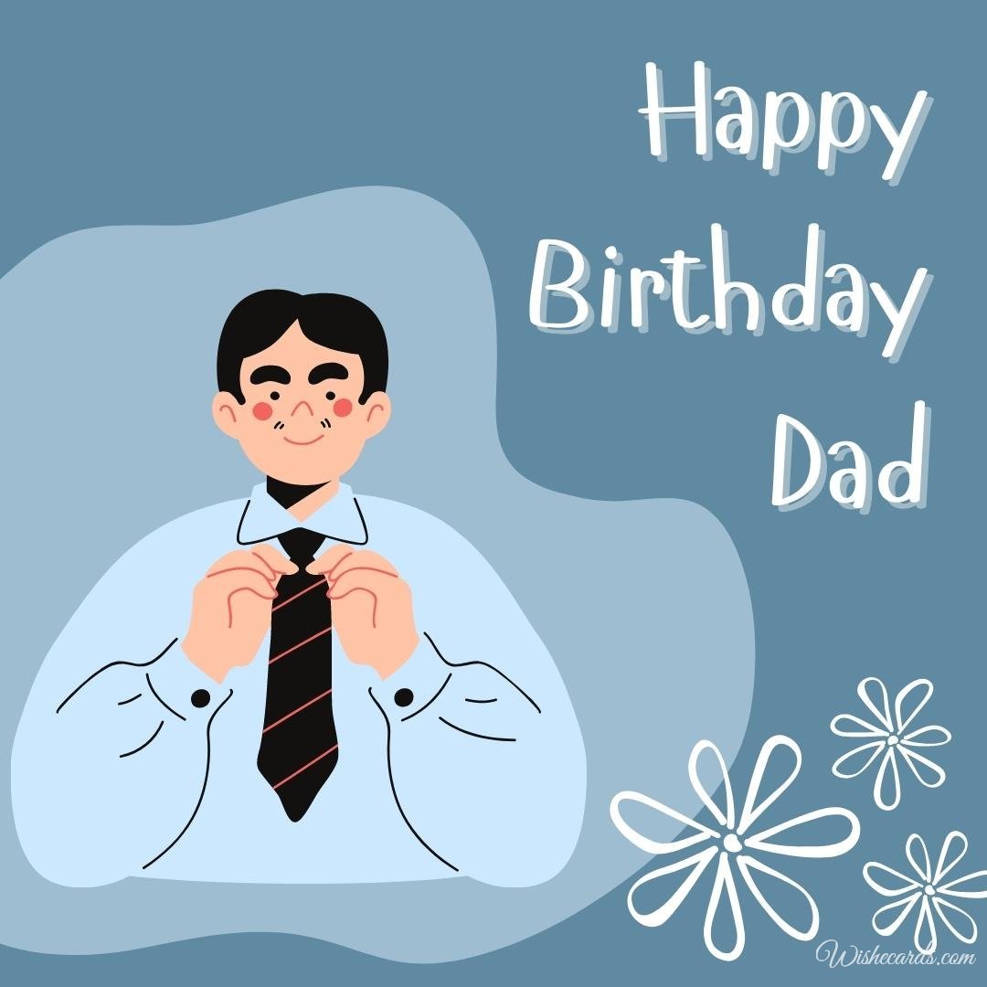 Happy Birthday Greeting Ecard For Daddy