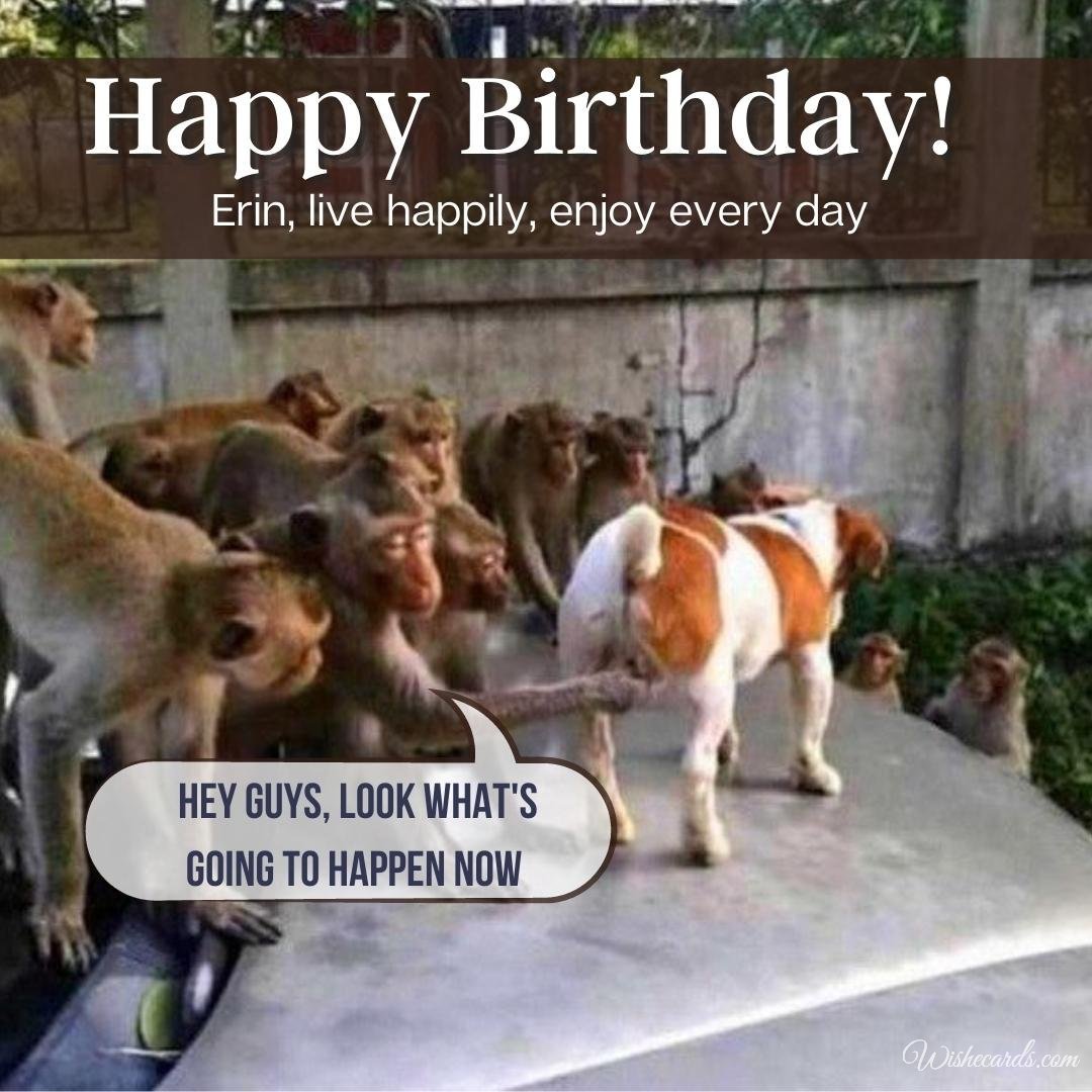 Happy Birthday Greeting Ecard for Erin