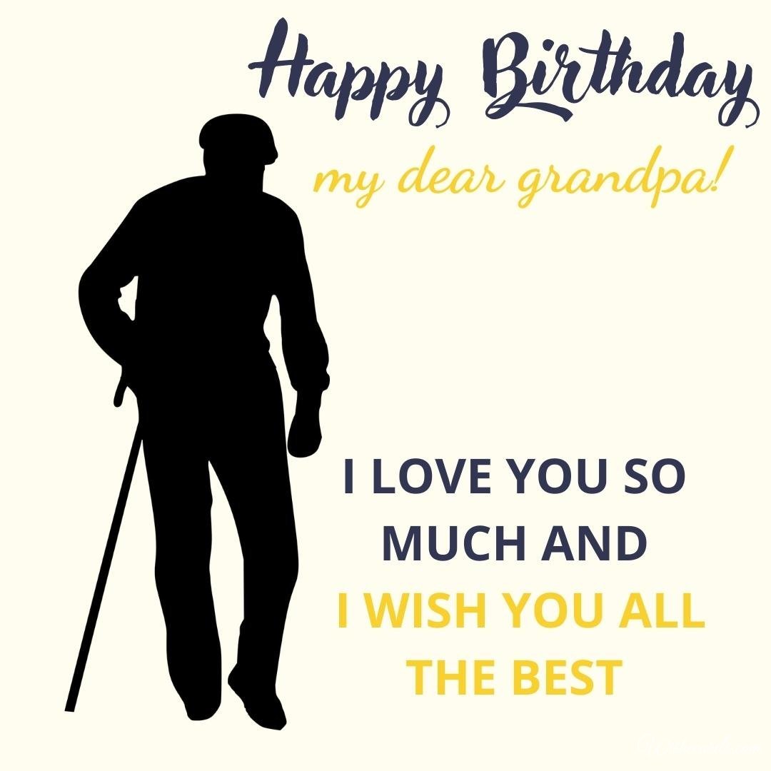 Happy Birthday Greeting Ecard for Grandpa