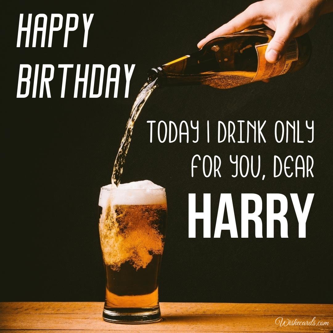 Happy Birthday Greeting Ecard For Harry