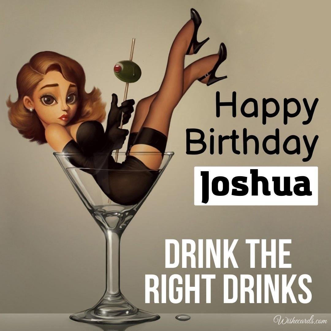 Happy Birthday Greeting Ecard For Joshua