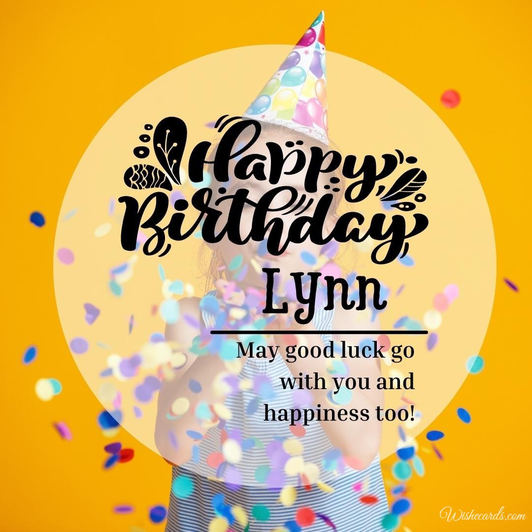 Happy Birthday Greeting Ecard For Lynn