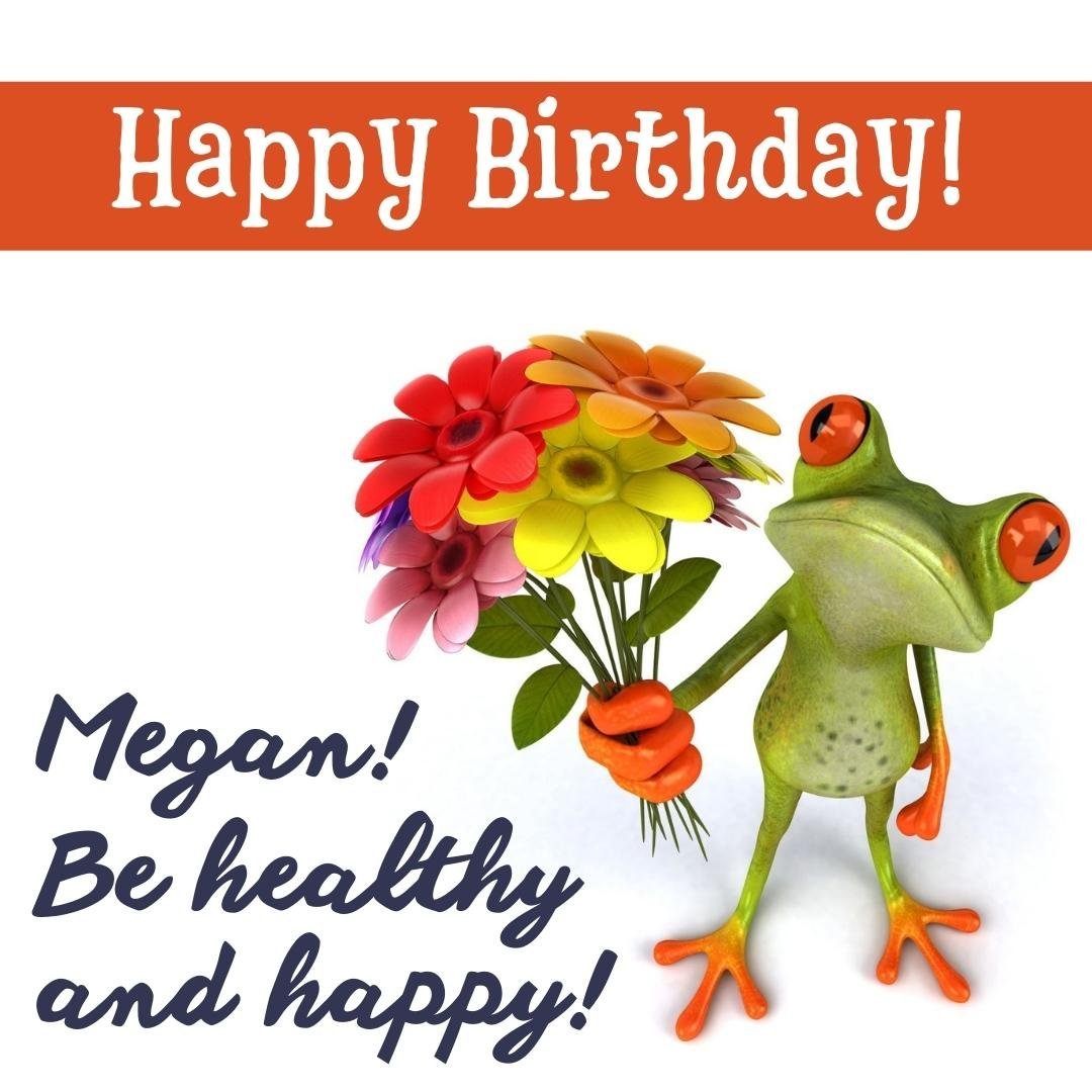 Happy Birthday Greeting Ecard For Megan