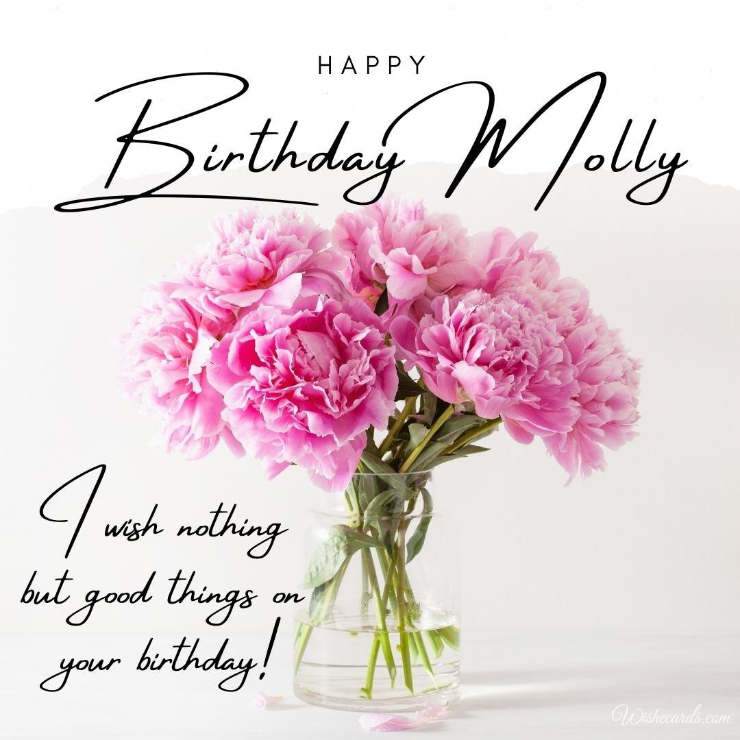 Happy Birthday Greeting Ecard For Molly