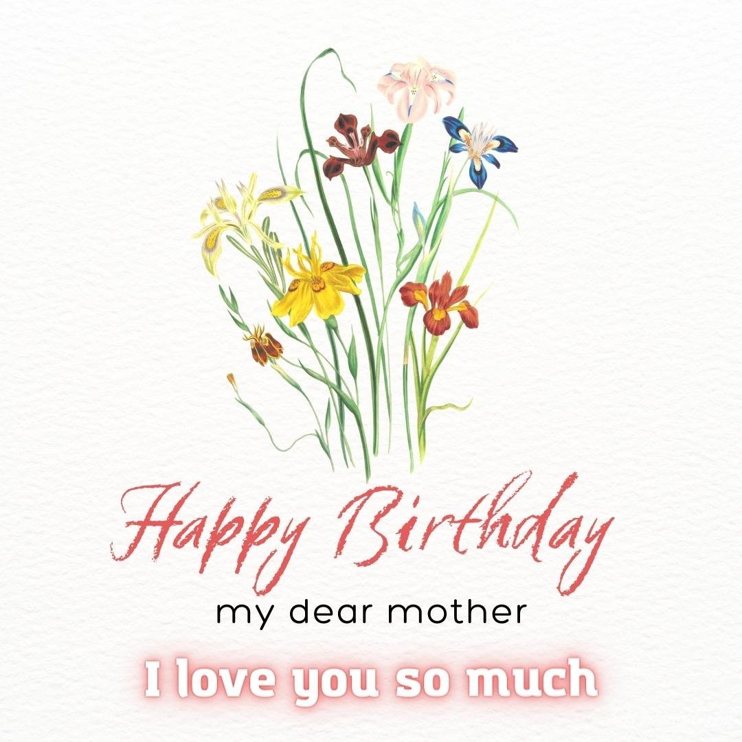 Happy Birthday Greeting Ecard For Mum