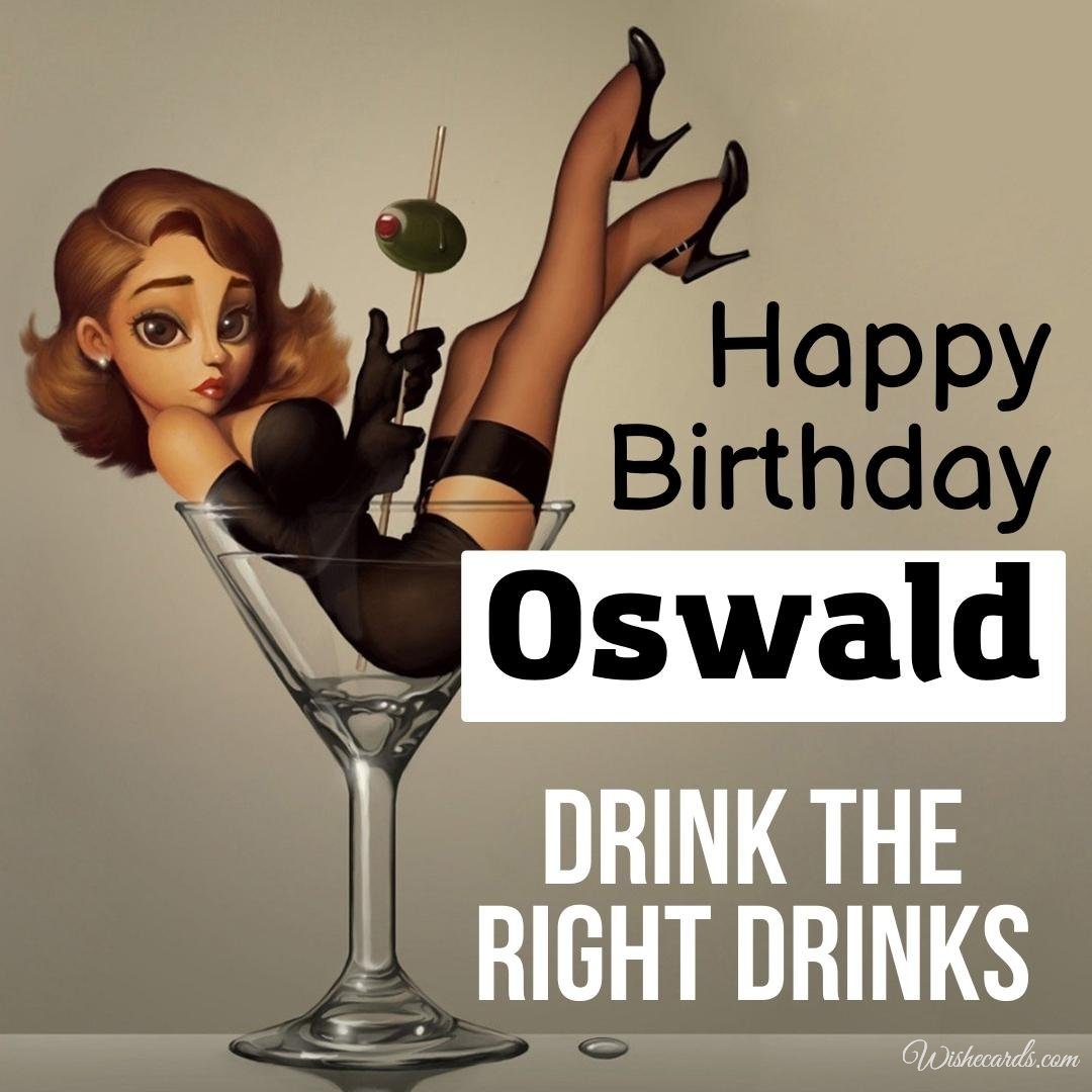 Happy Birthday Greeting Ecard For Oswald