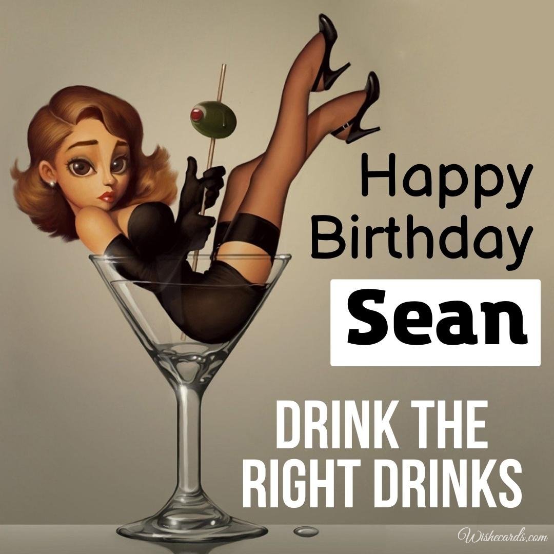 Happy Birthday Greeting Ecard For Sean