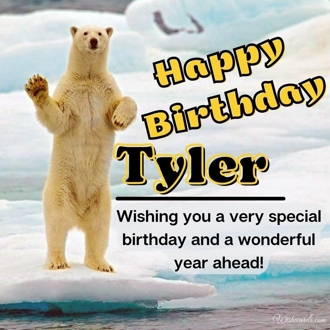 Happy Birthday Greeting Ecard For Tyler