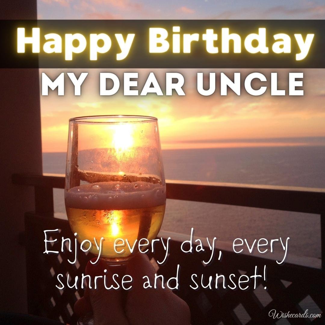 Happy Birthday Greeting Ecard For Uncle