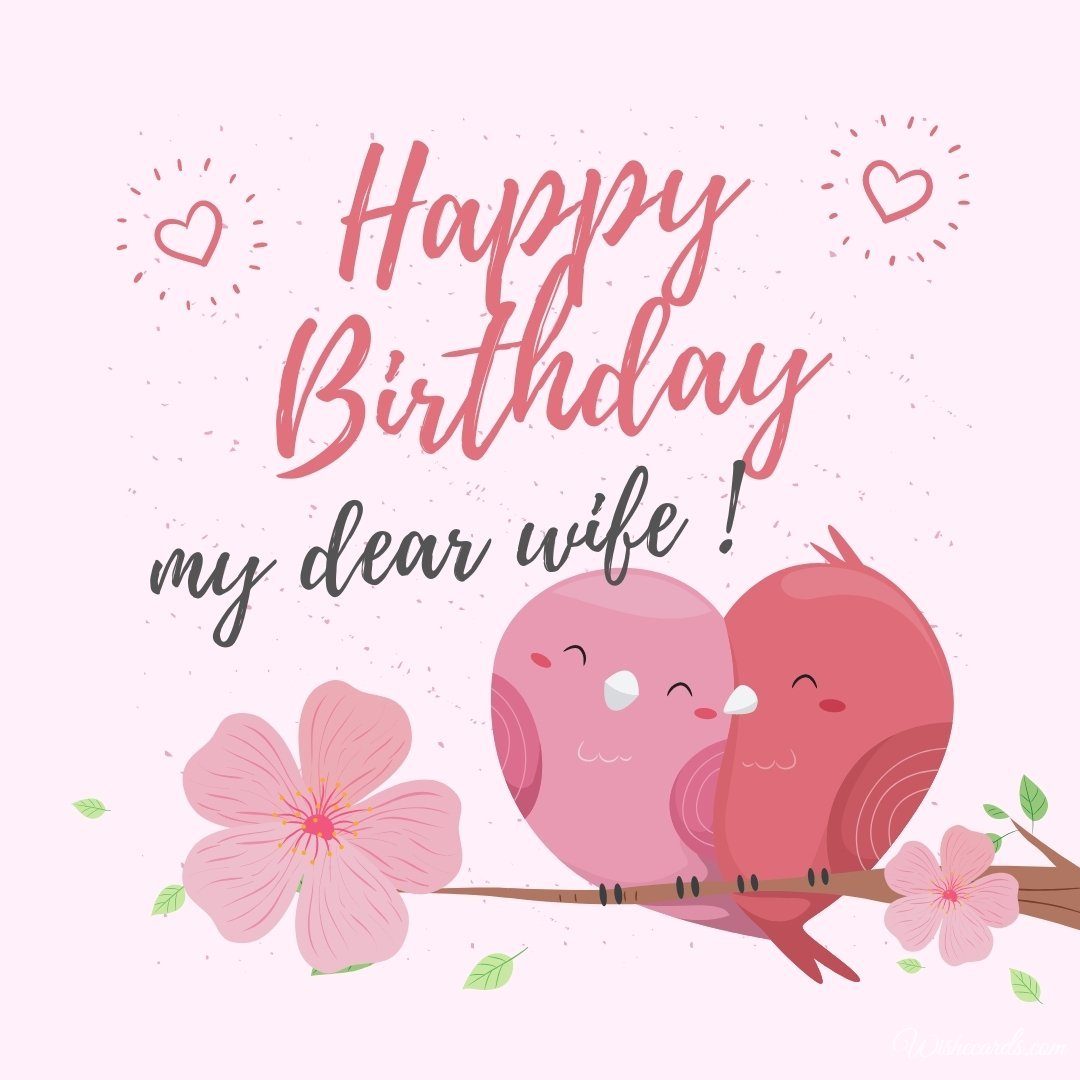 Happy Birthday Greeting Ecard For Wife
