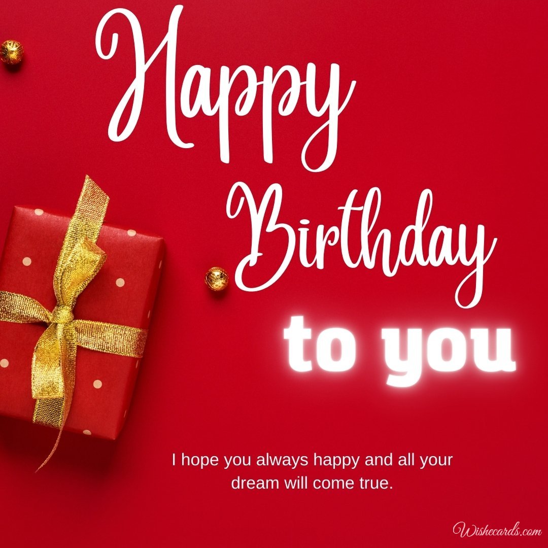 Happy Birthday Greeting Wish Ecard