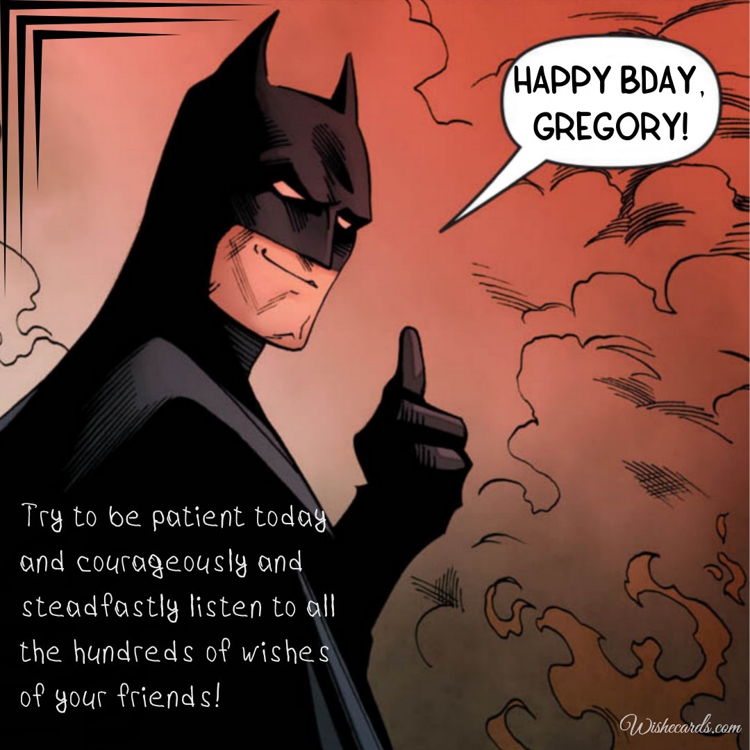Happy Birthday Gregory