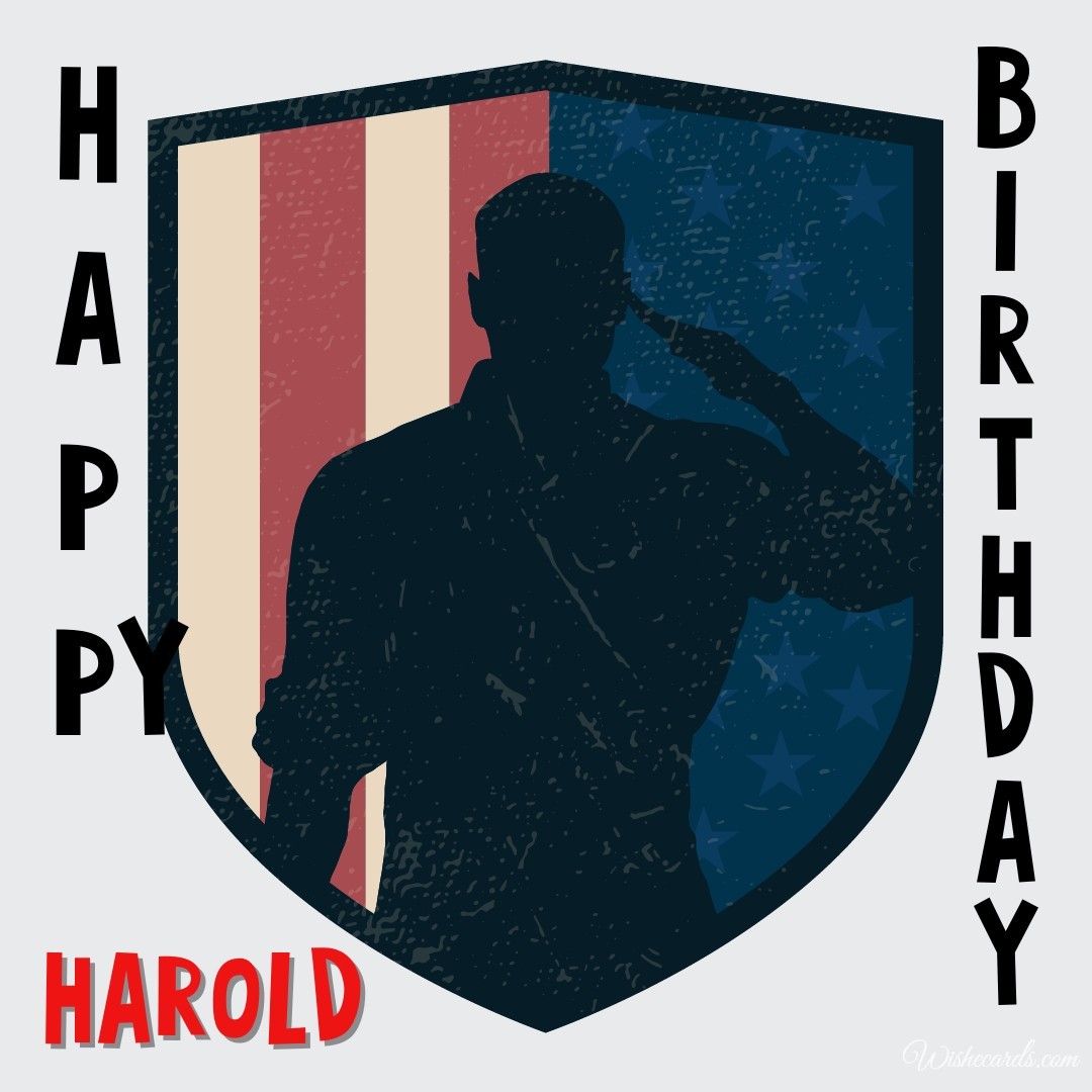 Happy Birthday Harold Image