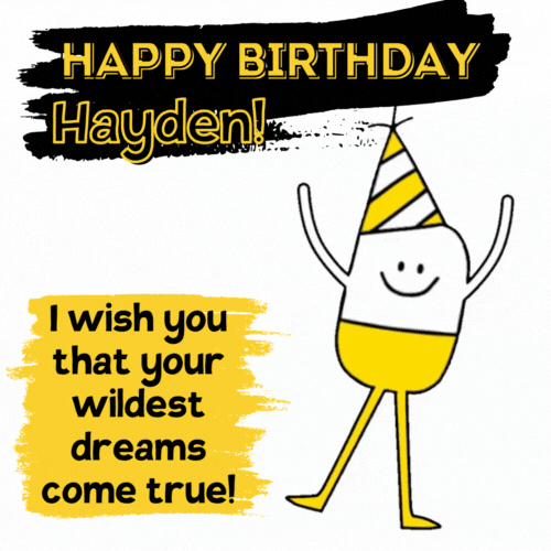 Happy Birthday Hayden Gif