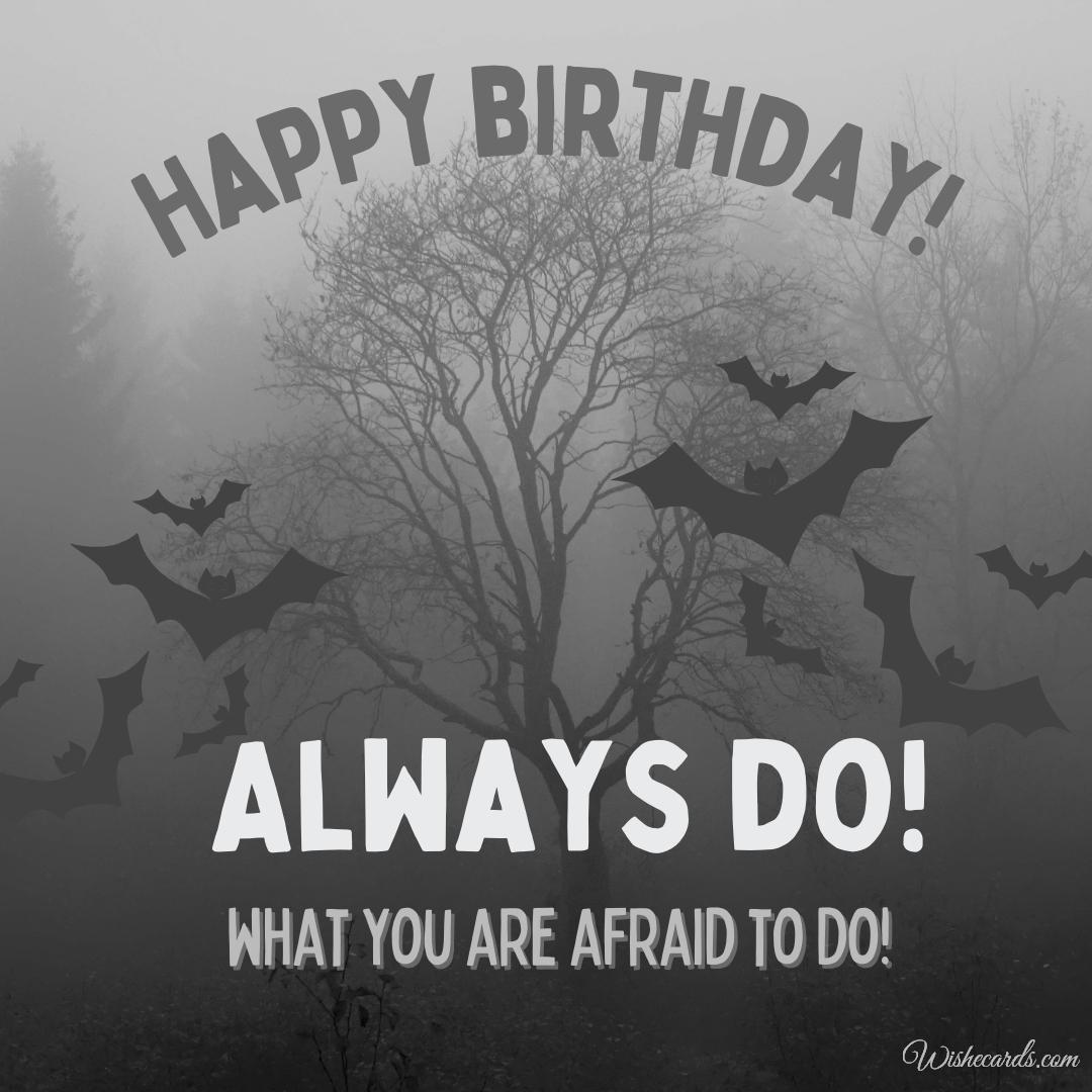 Happy Birthday Horror Card