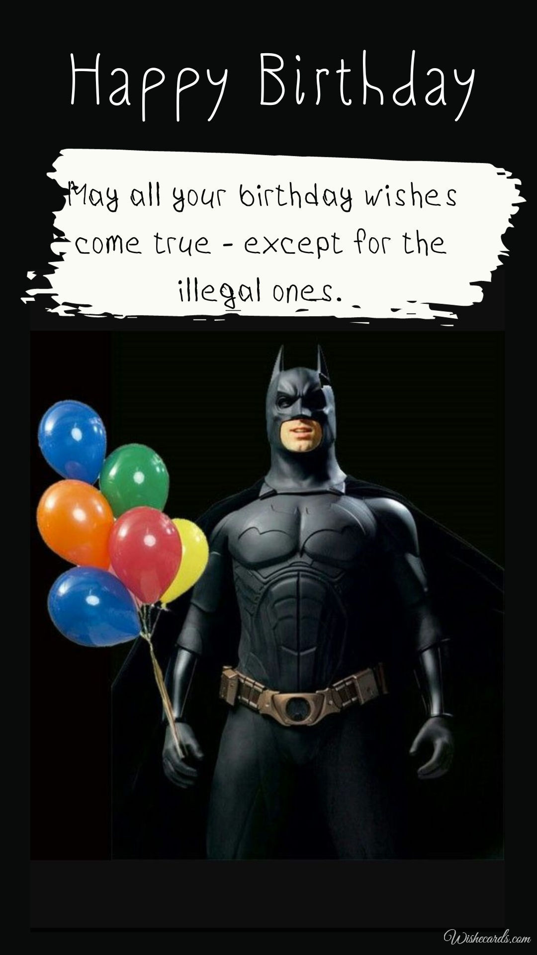 Happy Birthday Image with Batman