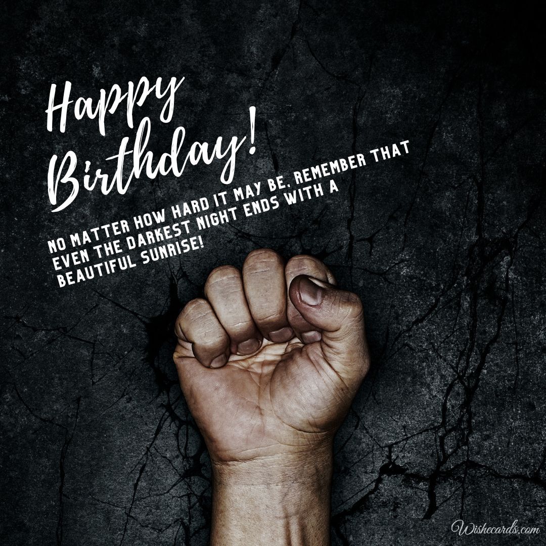 Happy Birthday Image with Quote for Men