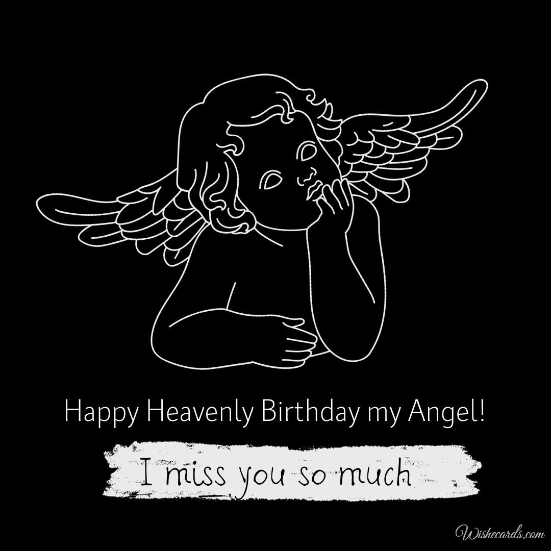 Happy Birthday in Heaven Beautiful Angel