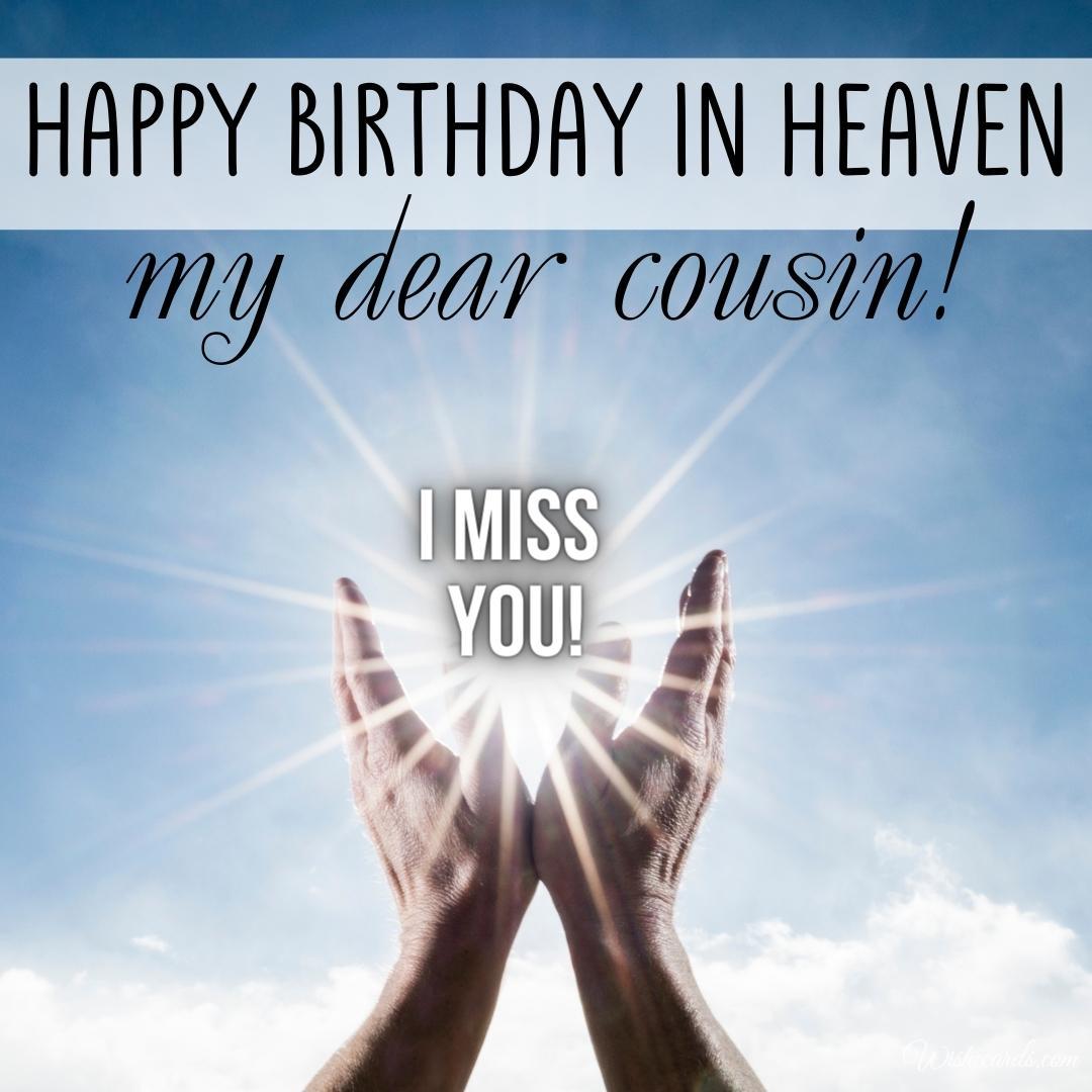 Happy Birthday in Heaven Cousin Image