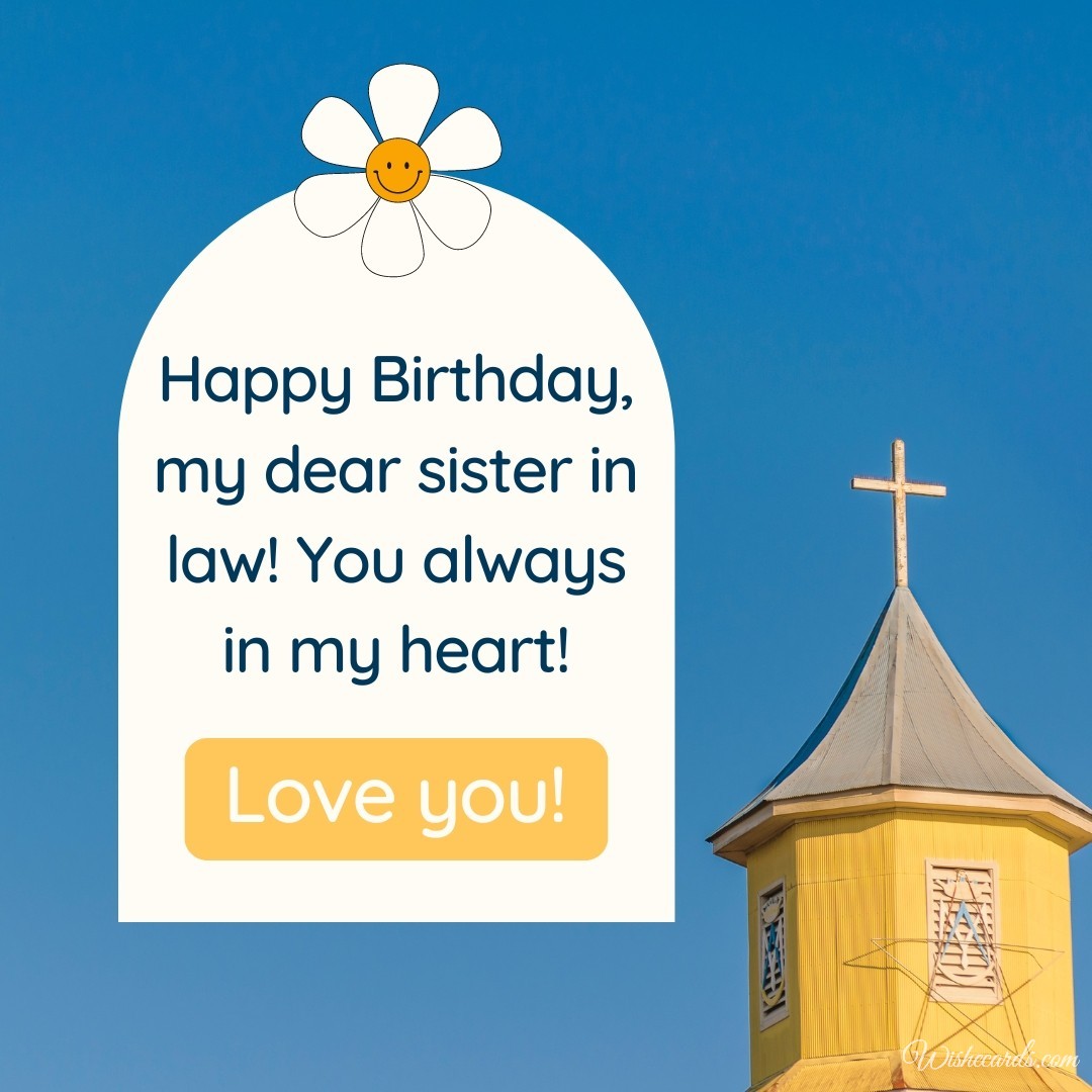 Happy Birthday in Heaven Sister in Law