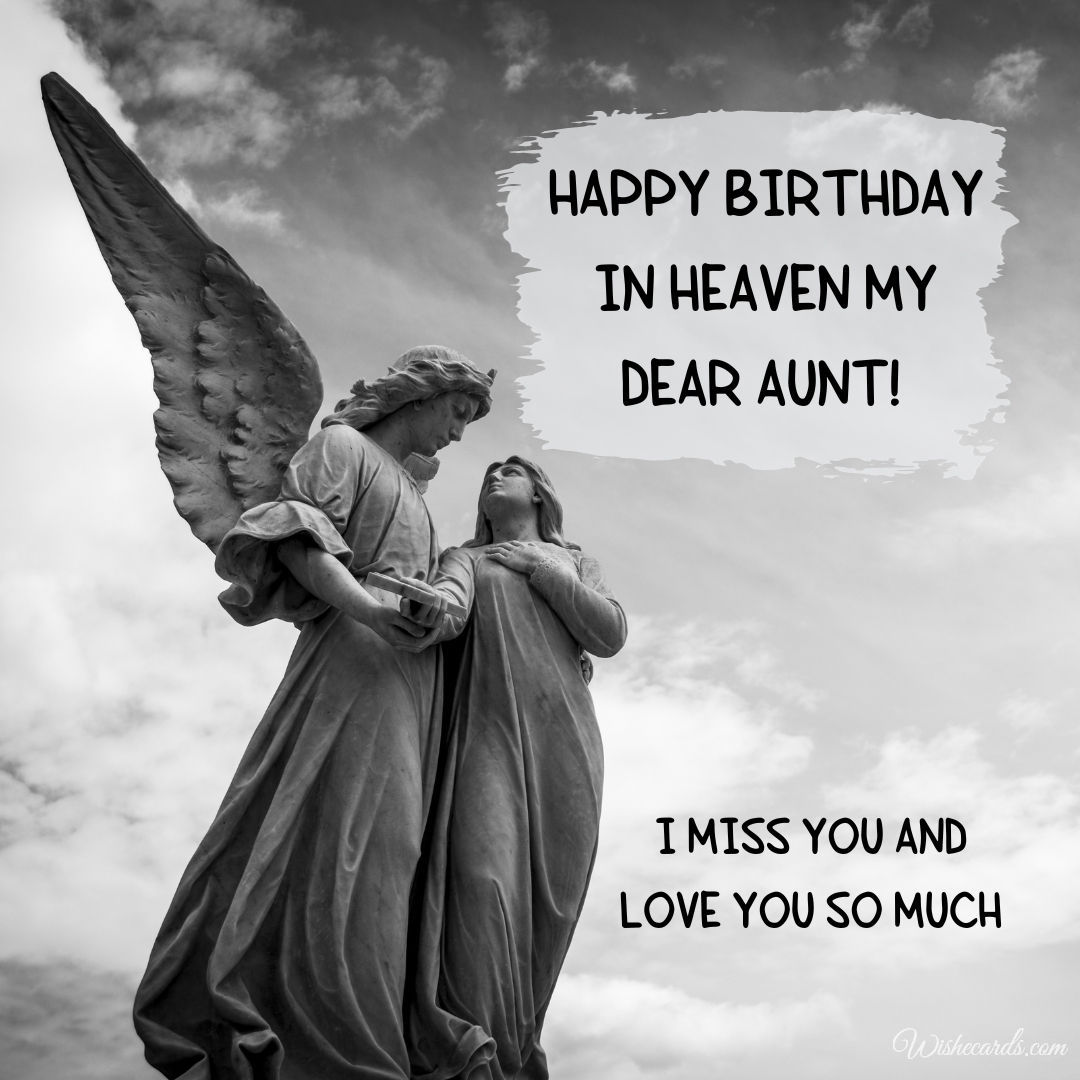 Happy Birthday in Heaven to My Aunt