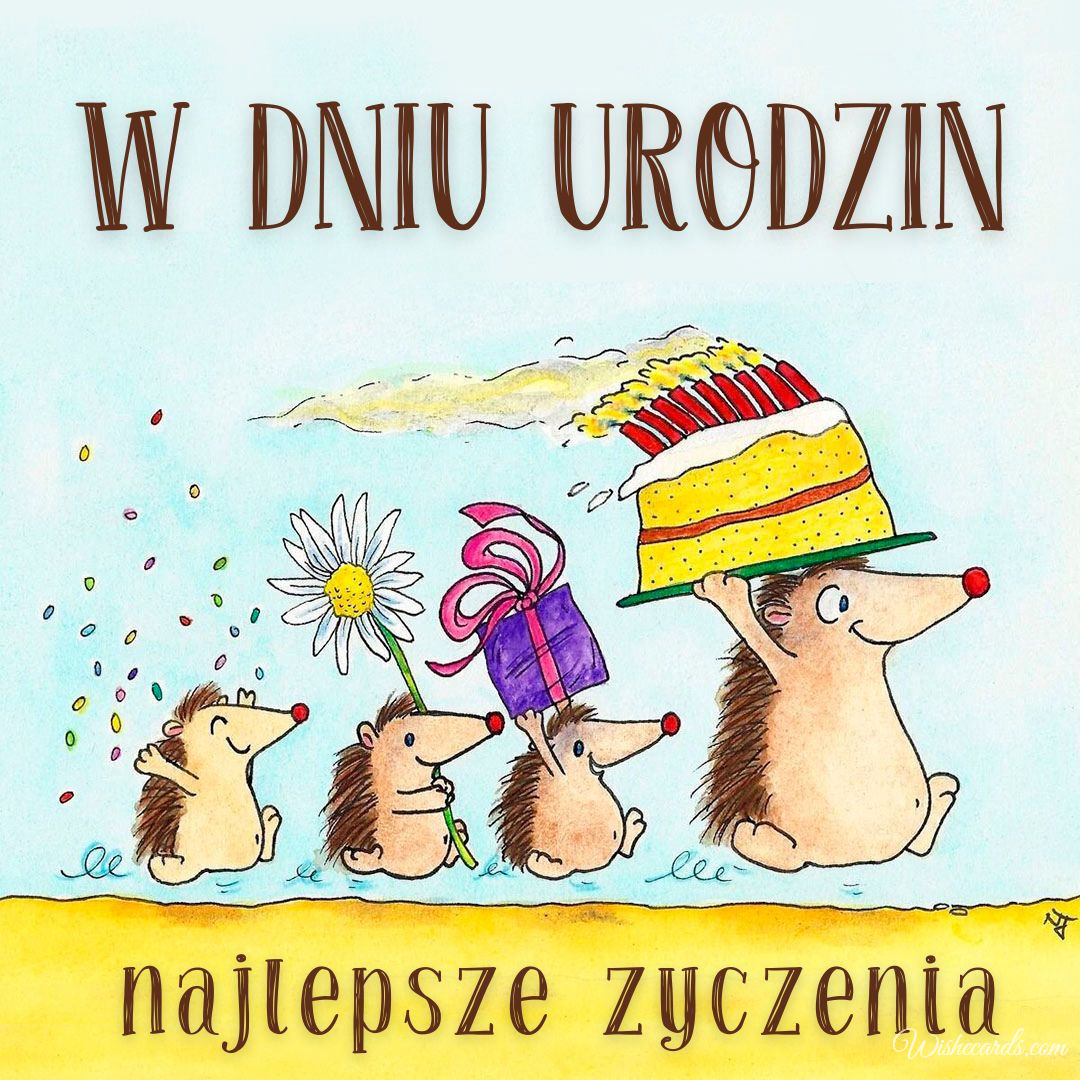 Happy Birthday in Polish Image
