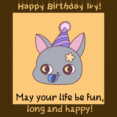Happy Birthday Ivy Gif