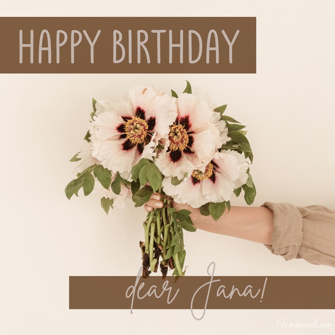 Happy Birthday Jana Images and Funny Gif Cards