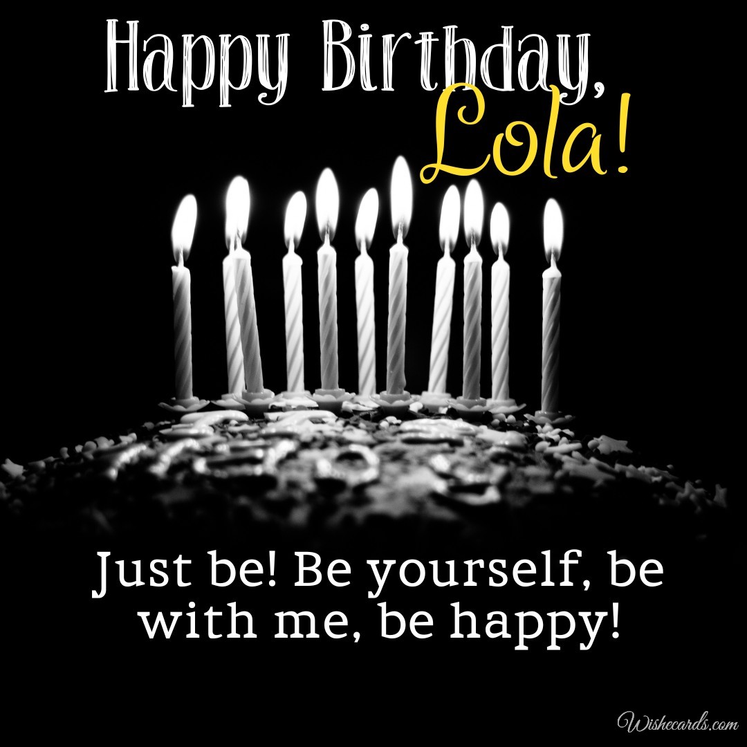 Happy Birthday Lola Images