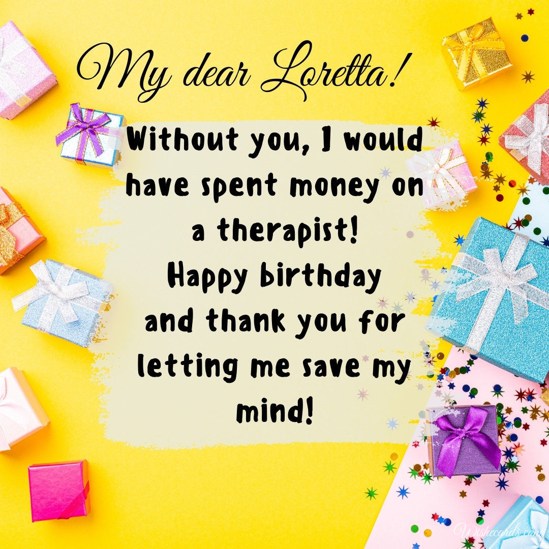 Happy Birthday Loretta Image