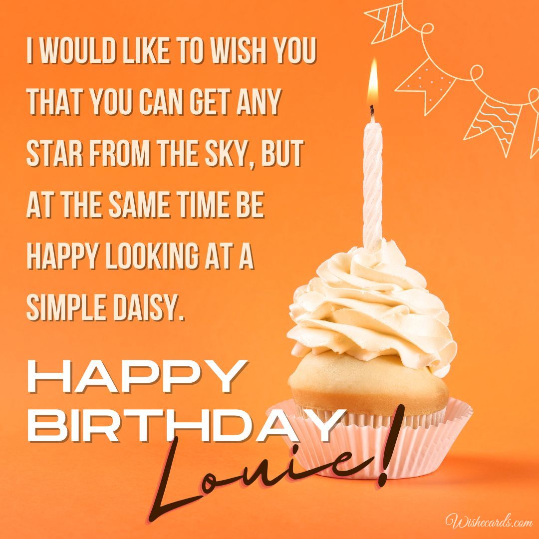 Happy Birthday Louie Card