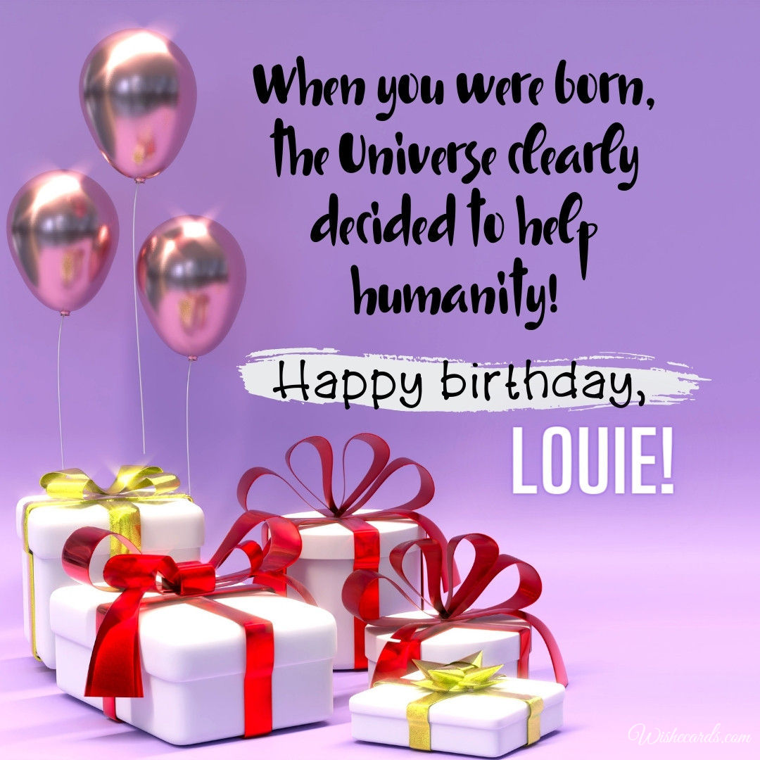 Happy Birthday Louie Images
