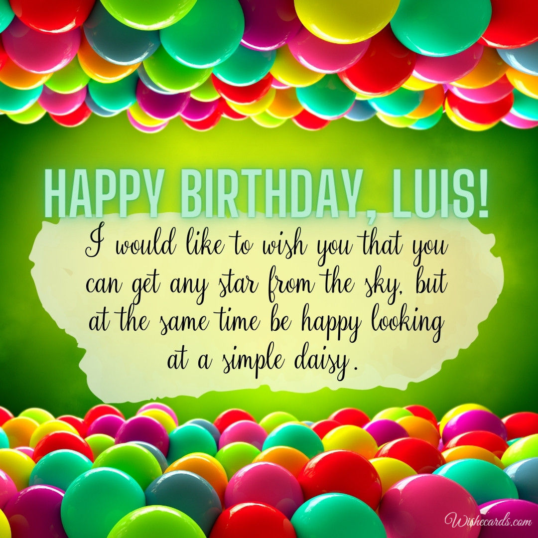 Happy Birthday Luis Image