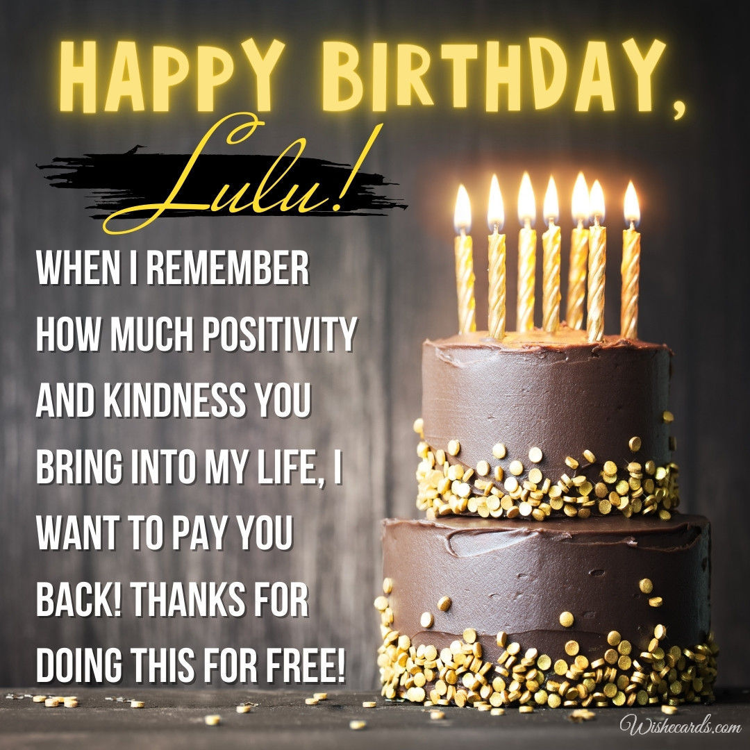 Happy Birthday Lulu Image