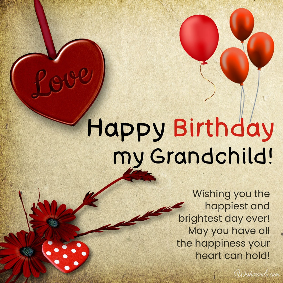 Happy Birthday My Grandchild
