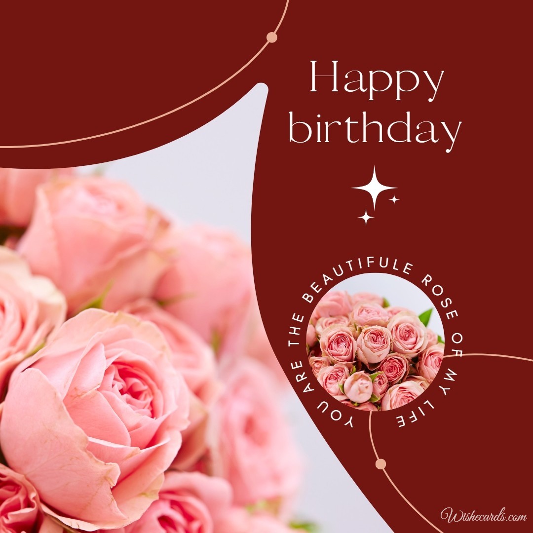 Happy Birthday Picture For Woman With Roses