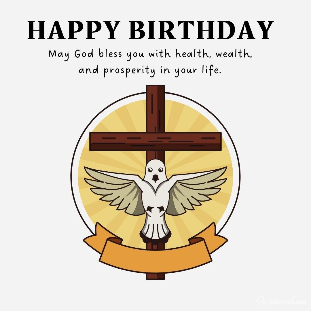 Happy Birthday Religious Card