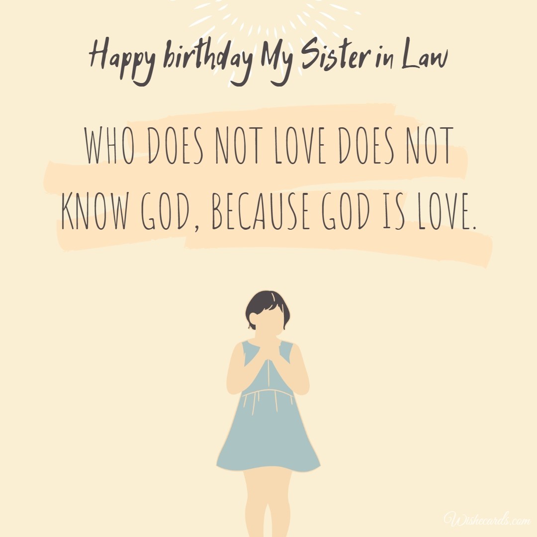 Happy Birthday Religious Sister in Law