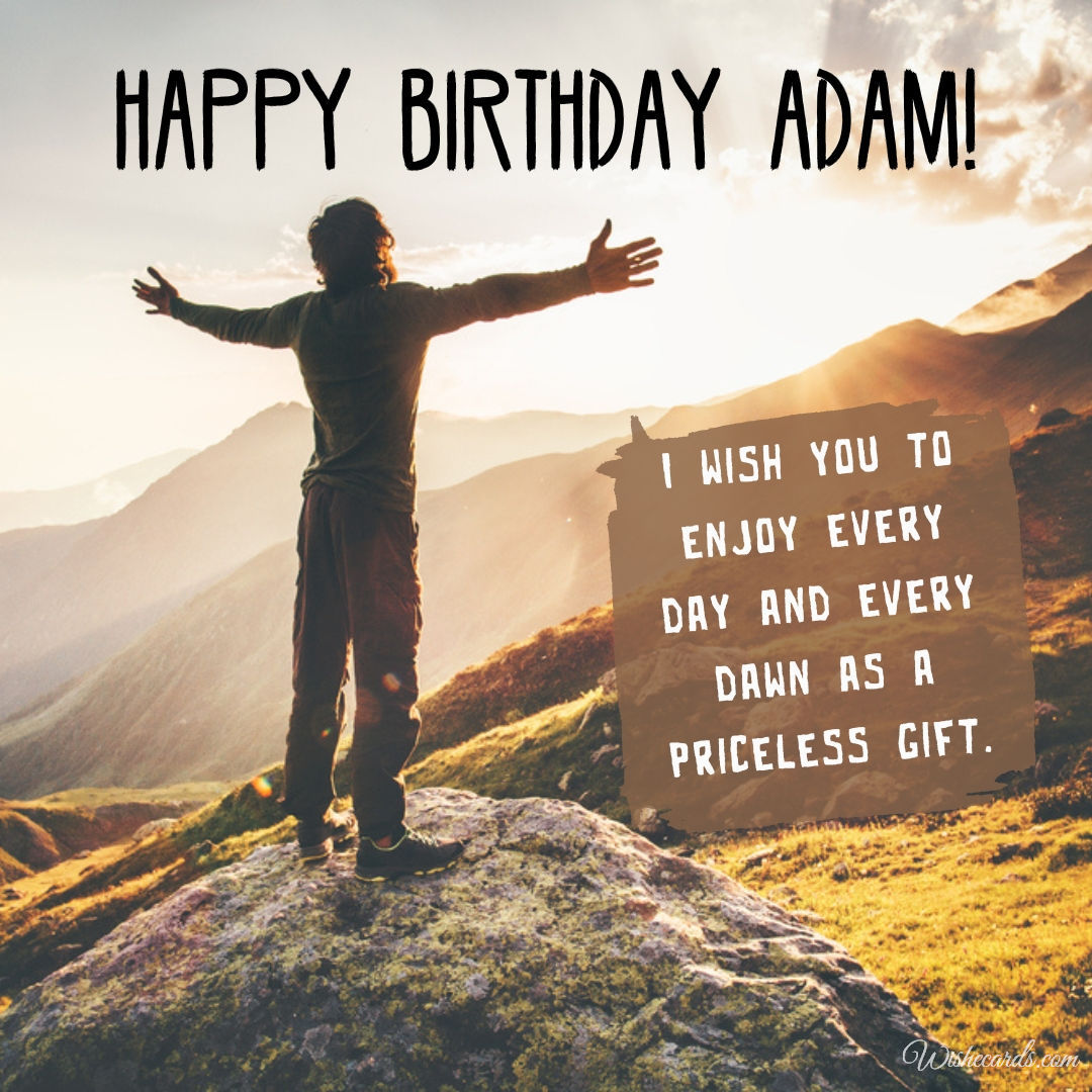 Happy Birthday to Adam