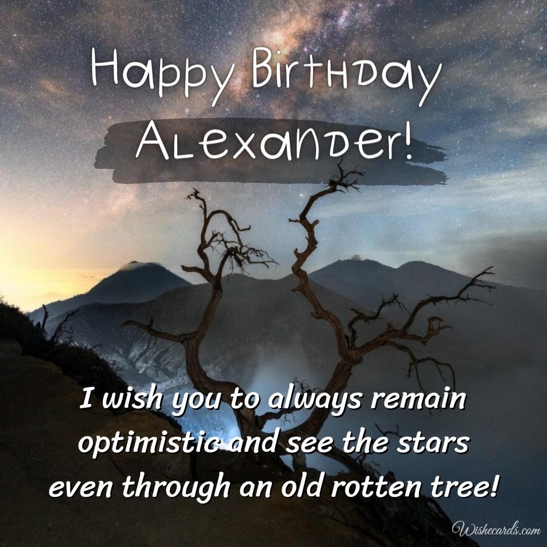 Happy Birthday to Alexander
