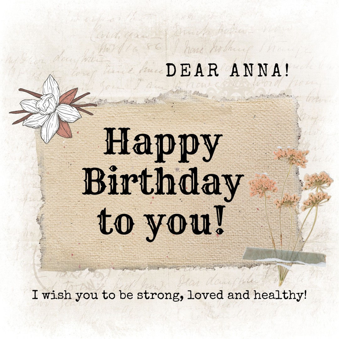 Happy Birthday to Anna Image
