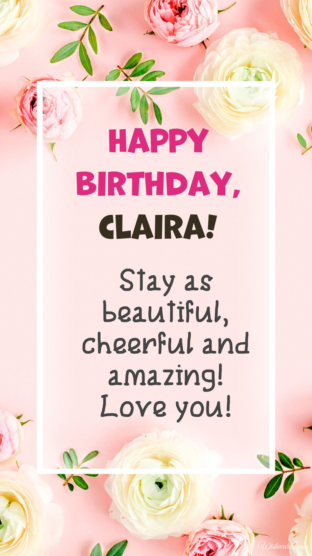 Happy Birthday to Clara